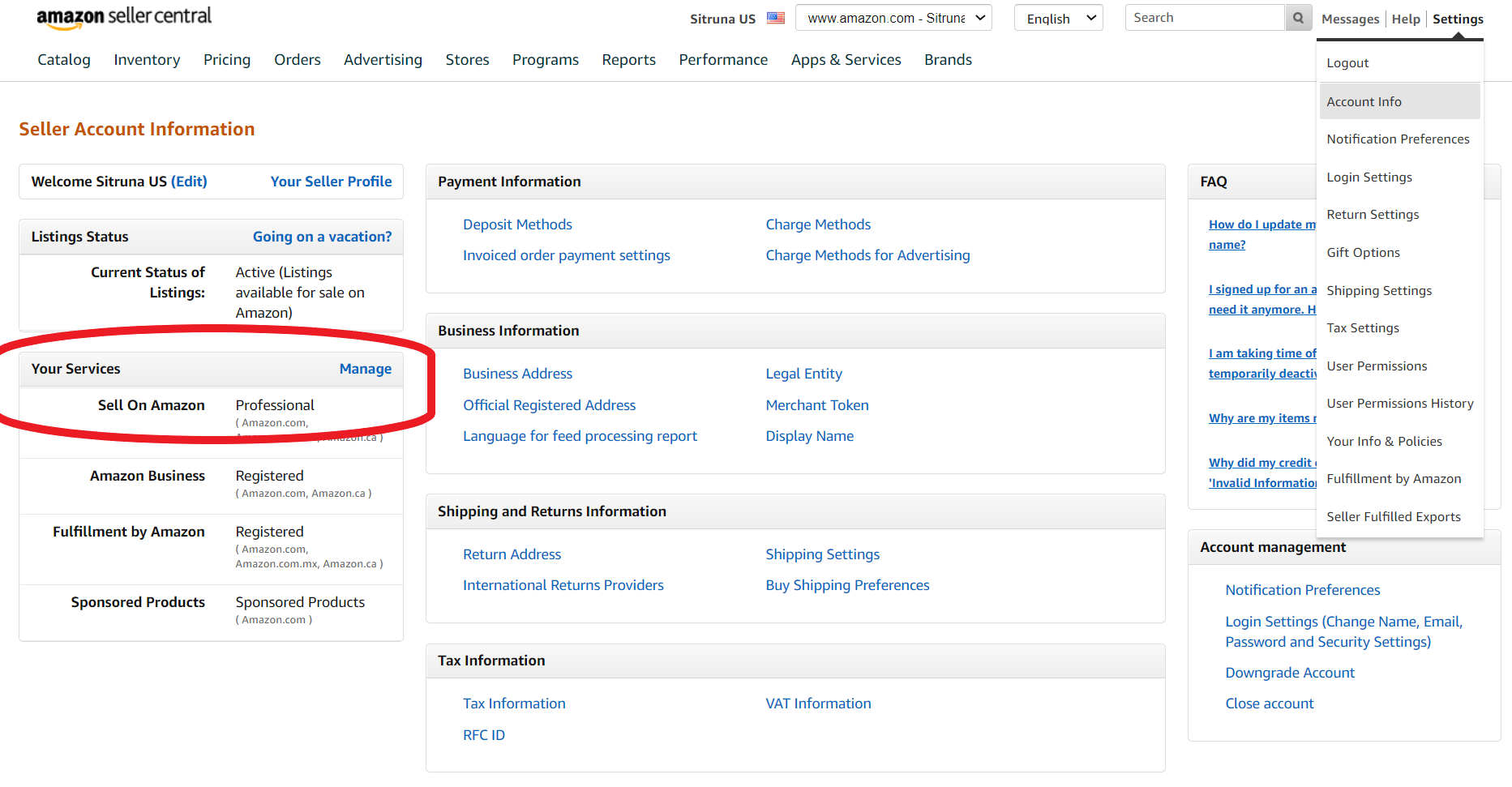 Ways of switching between individual and professional account