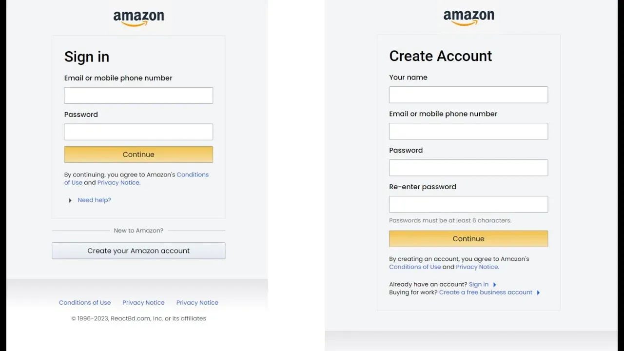 Screenshot of Amazon Seller Central homepage showing the “Sign Up” button to start creating an Amazon seller account.